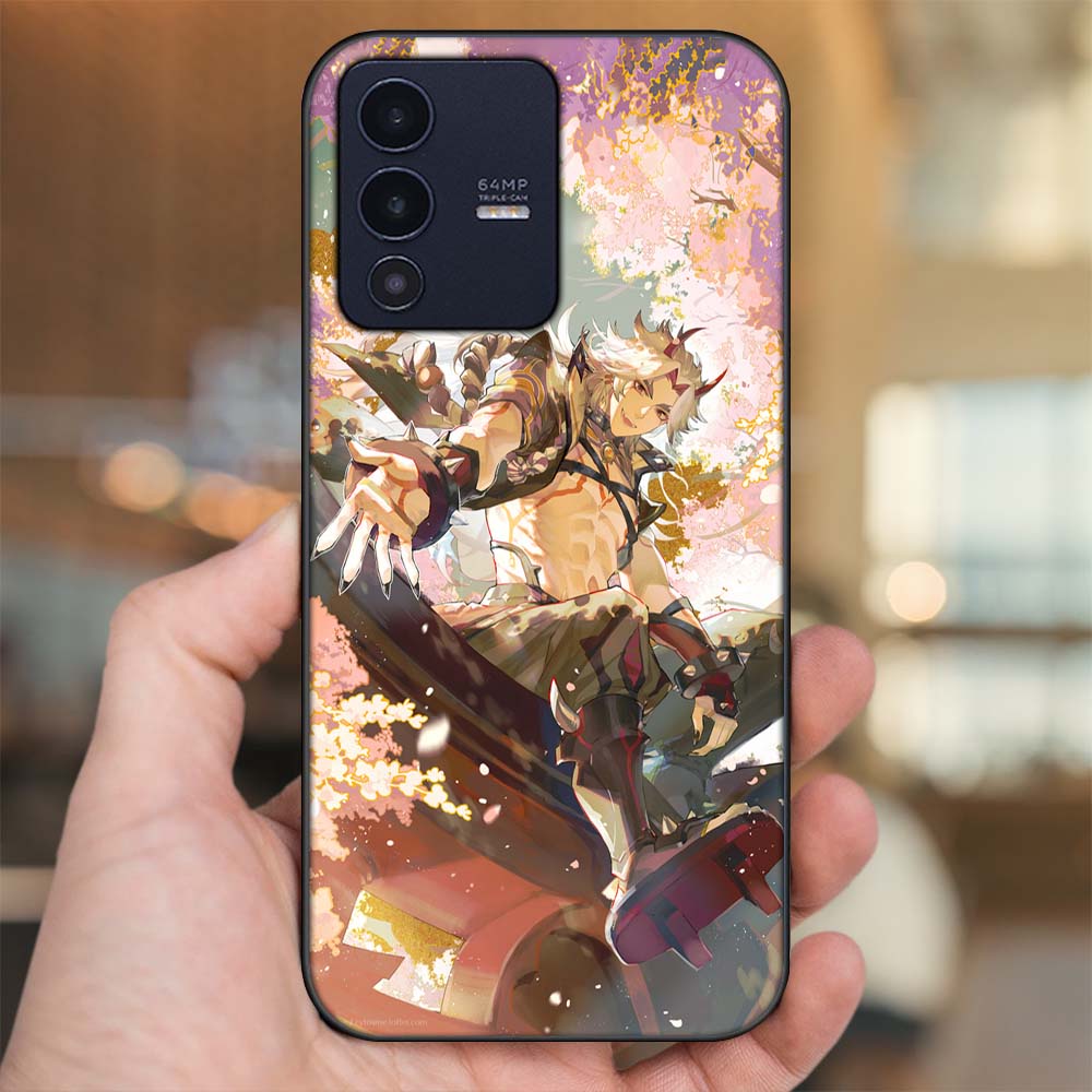 Ốp lưng Vivo V23 5G viền đen in hình Arataki Itto Genshin Impact
