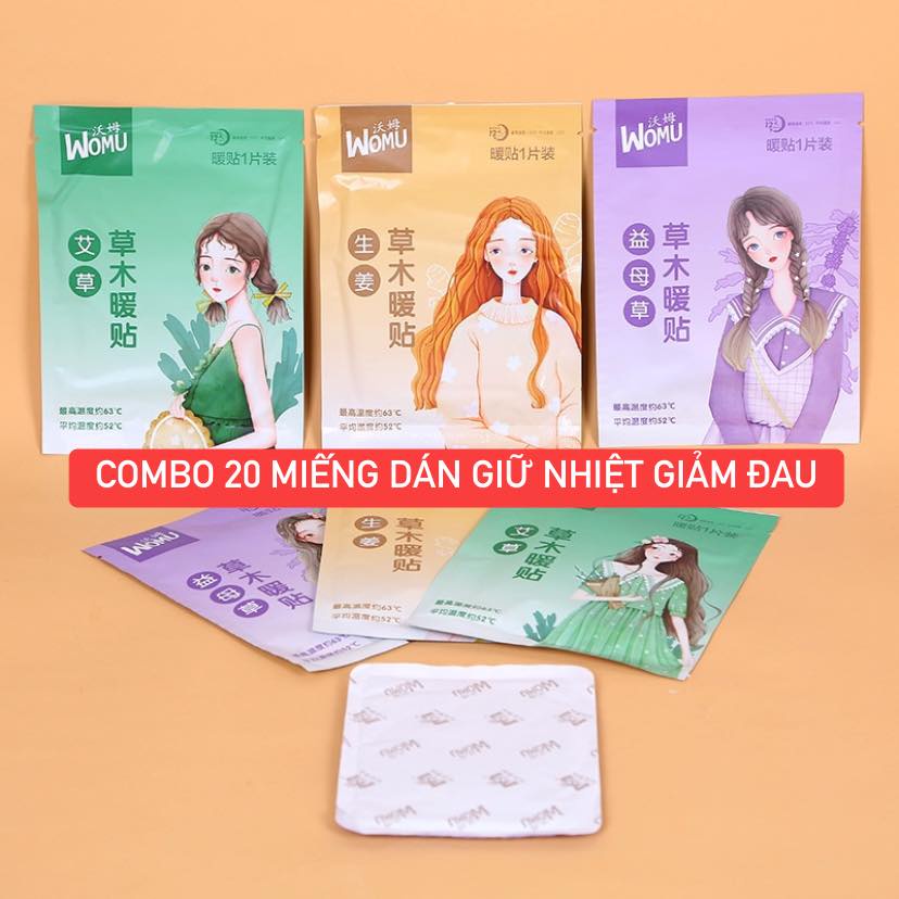 Combo 20 miếng dán giữ nhiệt giảm đau