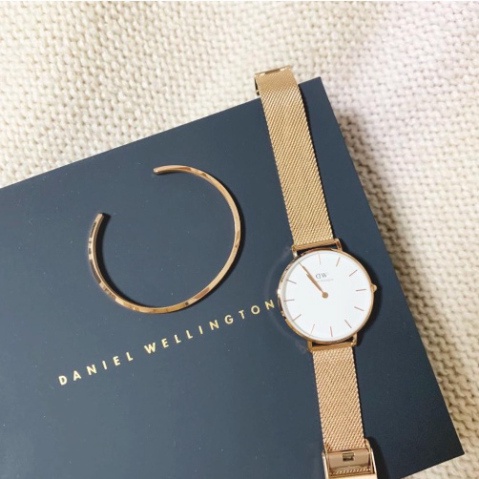 . Đồng Hồ Nữ Daniel Wellington Classic Petite Melrose White + Vòng Tay DW Cuff Chính Hãng - DanielStoreVn . | BigBuy360 - bigbuy360.vn