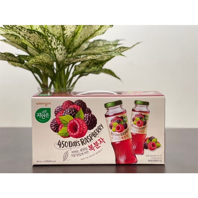 Nước mân xôi Woongjin Hàn Quốc set 12 chai