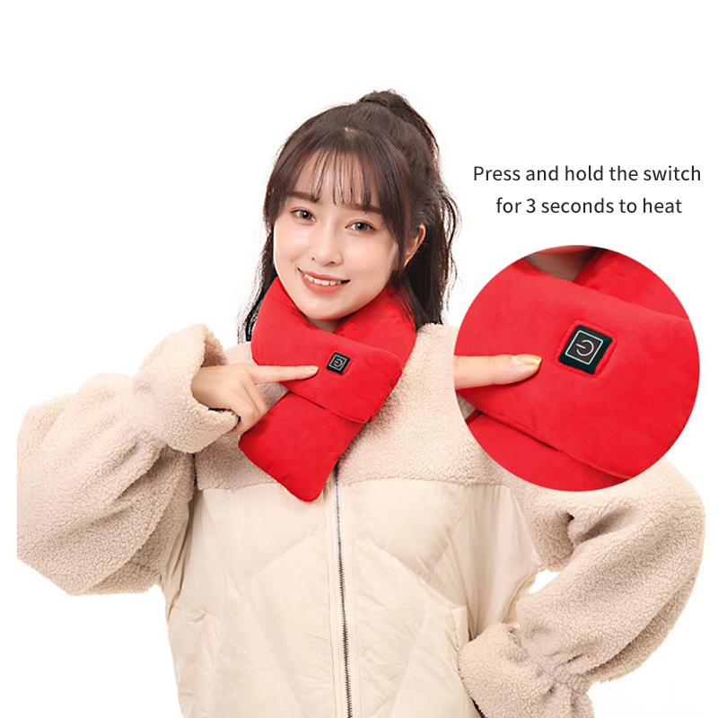Khăn Choàng Cổ Sưởi Ấm Bằng Điện USB Có Thể Điều Chỉnh Cho Unisex JP5