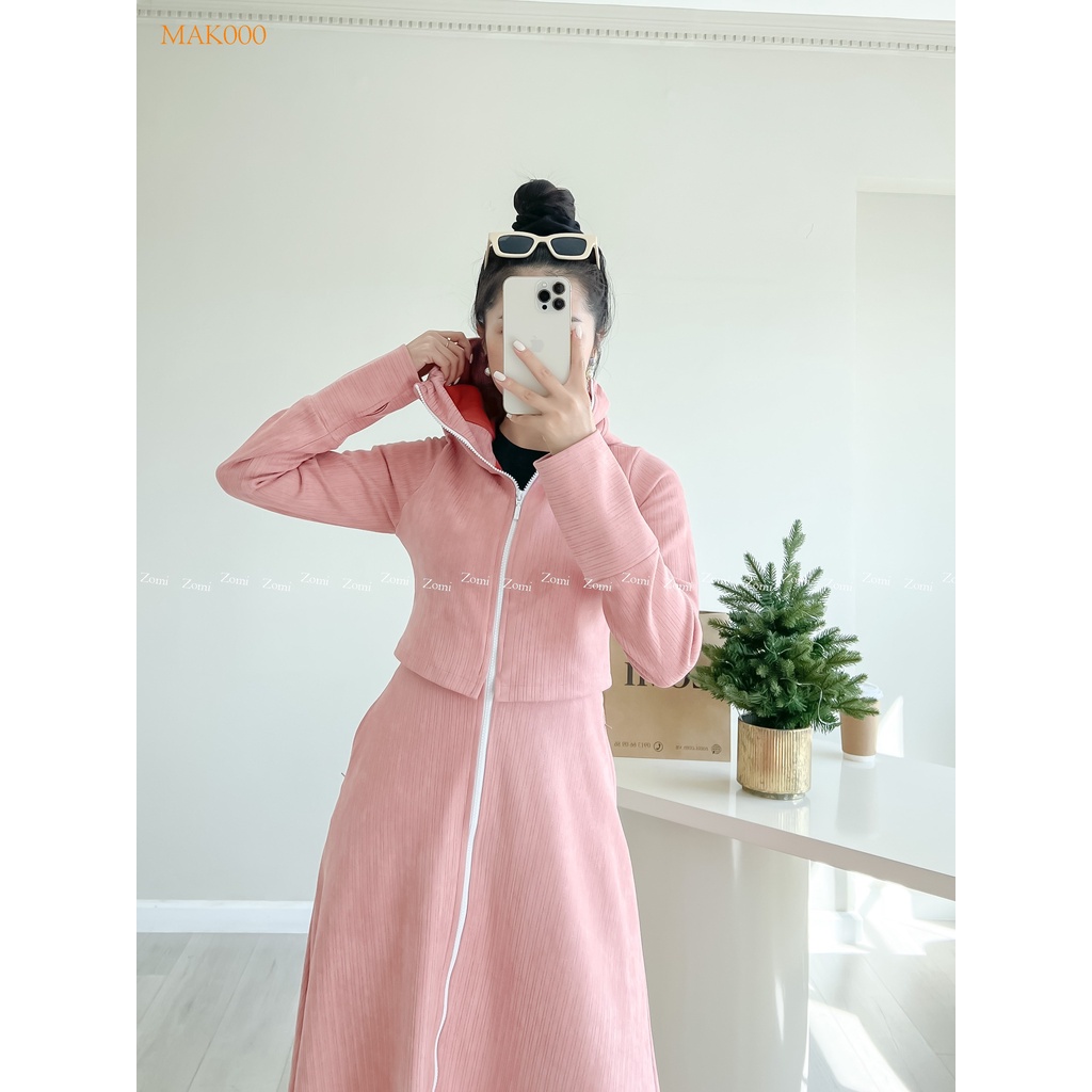 Áo khoác chống nắng dáng dài kiểu dáng croptop che phủ tốt đặt may theo số đo thiết kế ZOMI MAK000