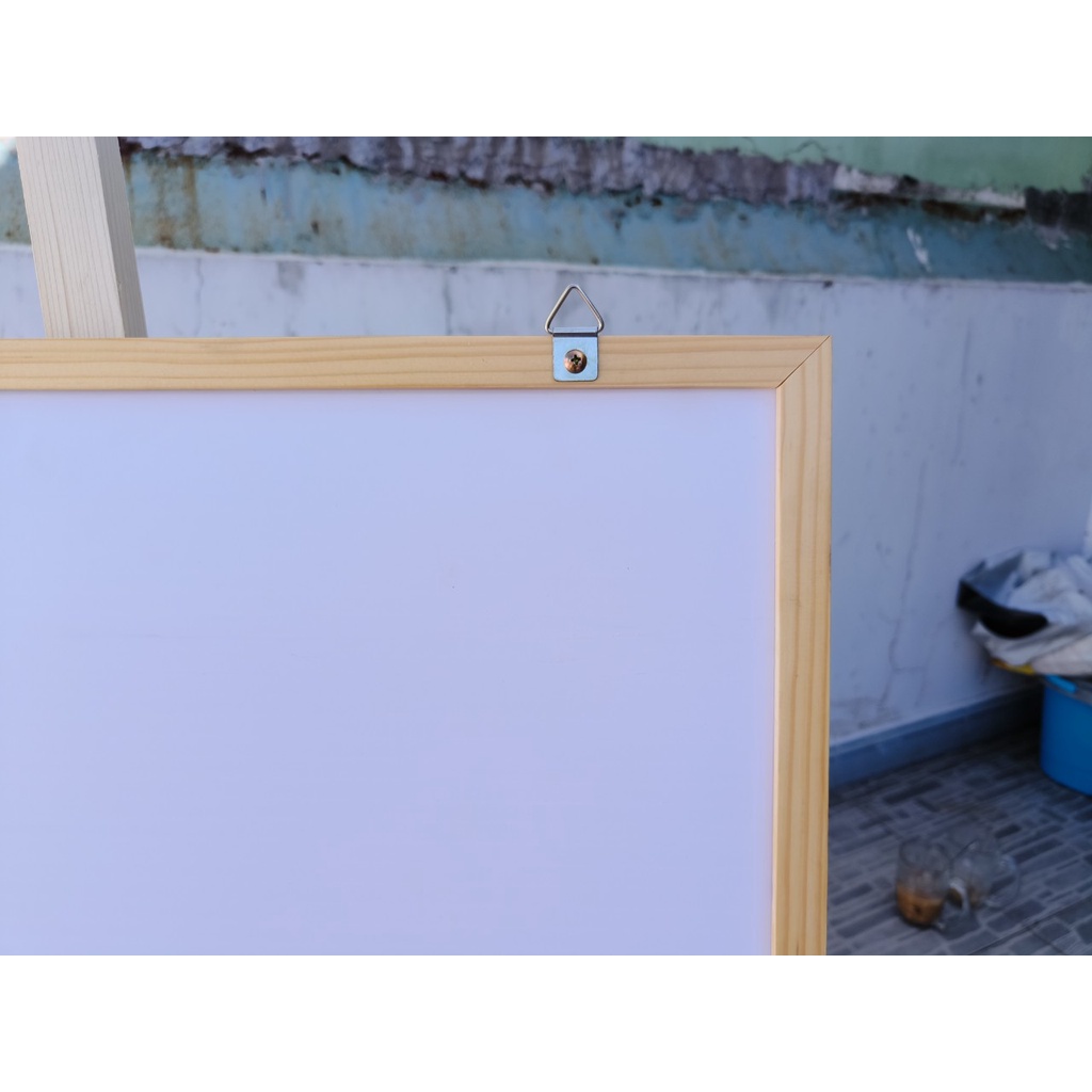 Bảng ghim bần khung gỗ tự nhiên cao cấp kích thước 100x120cm tặng kèm 35 ghim màu