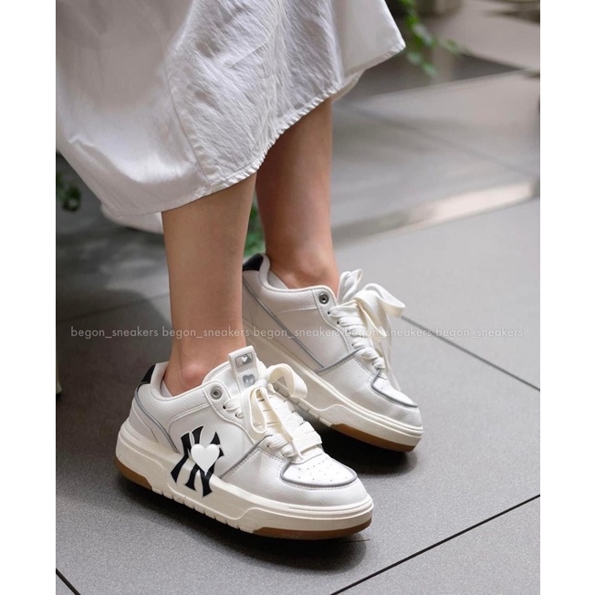 Giày Sneaker Thể Thao Nam Nữ 𝗠.𝗟.𝗕 Trắng Kem Đế Nâu Bản Cao Cấp.