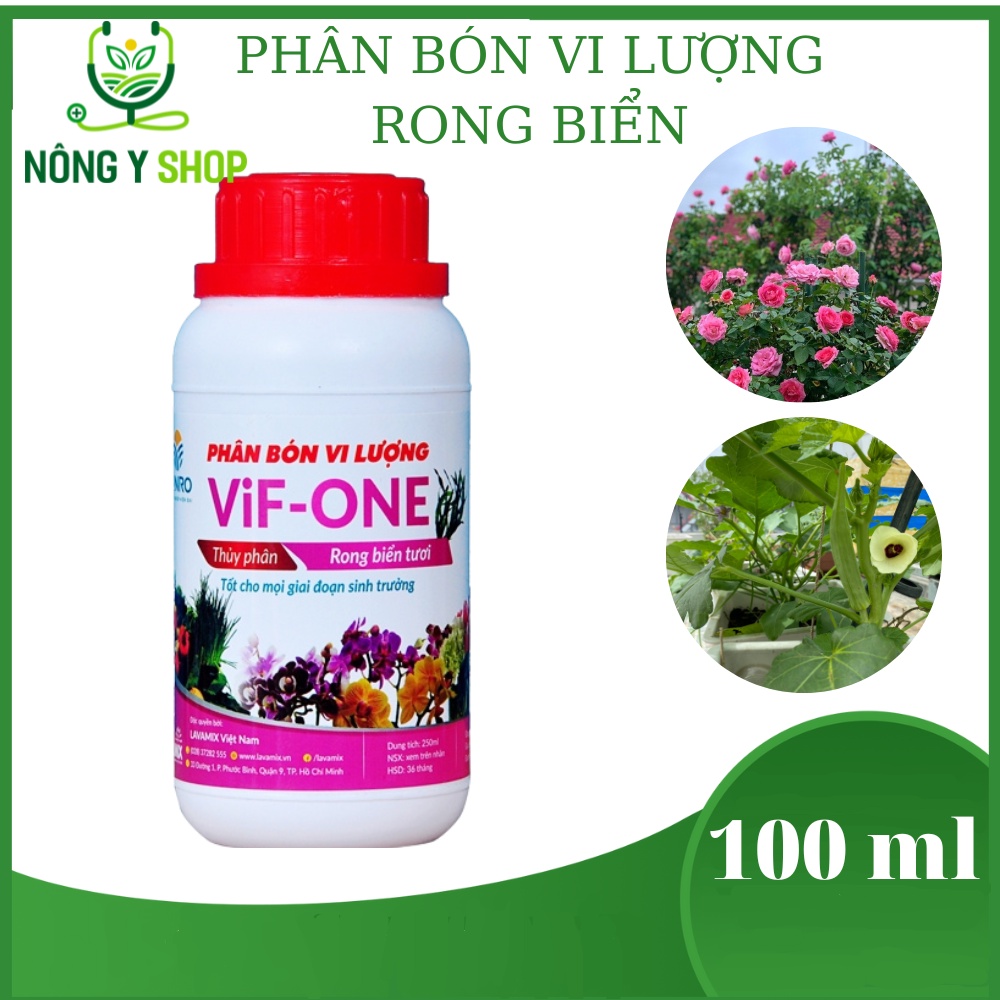 Phân Bón vi lượng Rong Biển Thủy Phân VIF – One - Lavamix - Minro 100 ml - Ra Hoa, Đậu Quả - mọi gia đoạn sinh trưởng