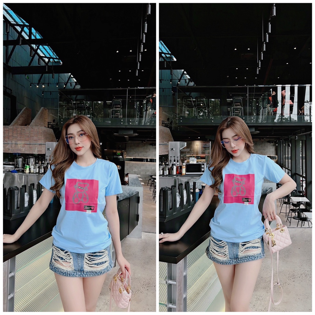 Áo thun thái nữ chất siêu mát form vừa người