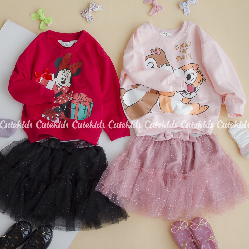 Set áo Sweater và Chân Váy tutu lưng thun