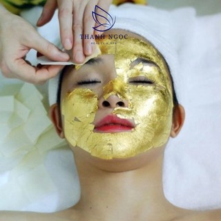 Mặt nạ vàng lá 24k, mặt nạ vàng dát mỏng hộ 100 miếng