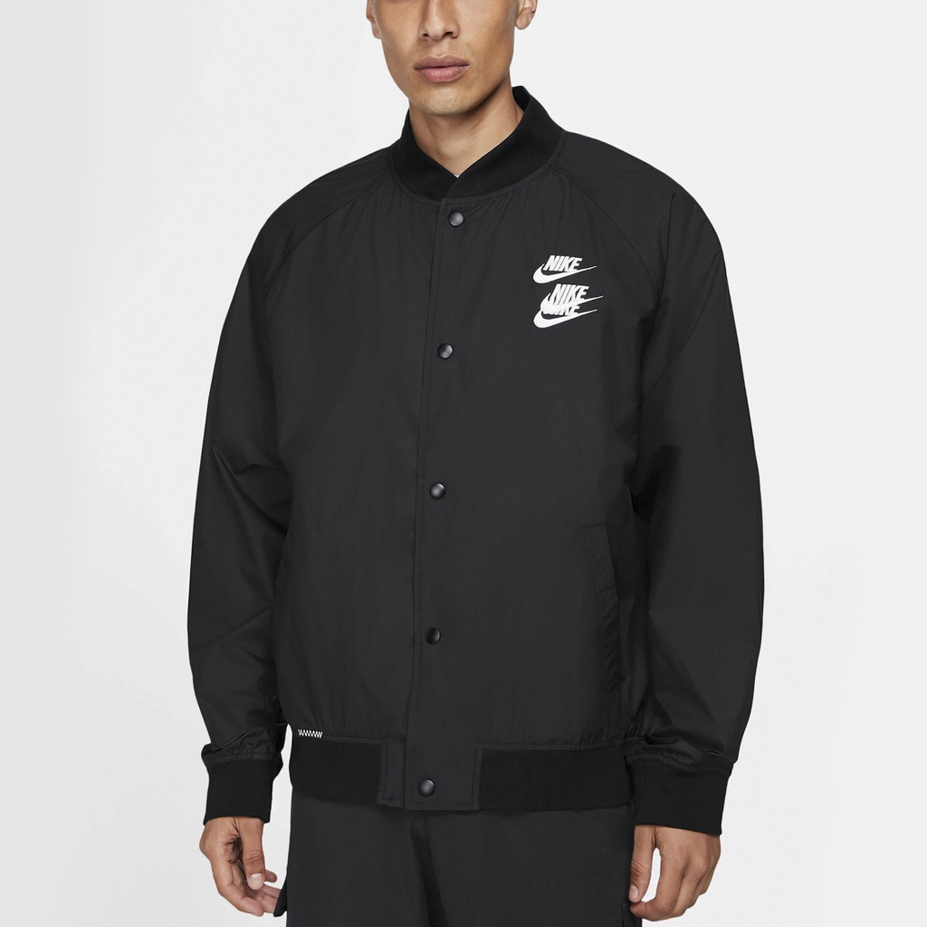 ÁO KHOÁC NIKE MEN'S SPORTSWEAR WOVEN WORLD TOUR - BLACK