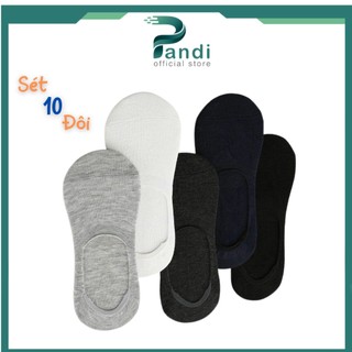 Combo 10 Đôi Tất lười Nam, Vớ Lười Nam Thể Thao Cao Cấp Xuất Hàn Kháng Khuẩn, Khử Mùi Hôi Chân PANDI.official