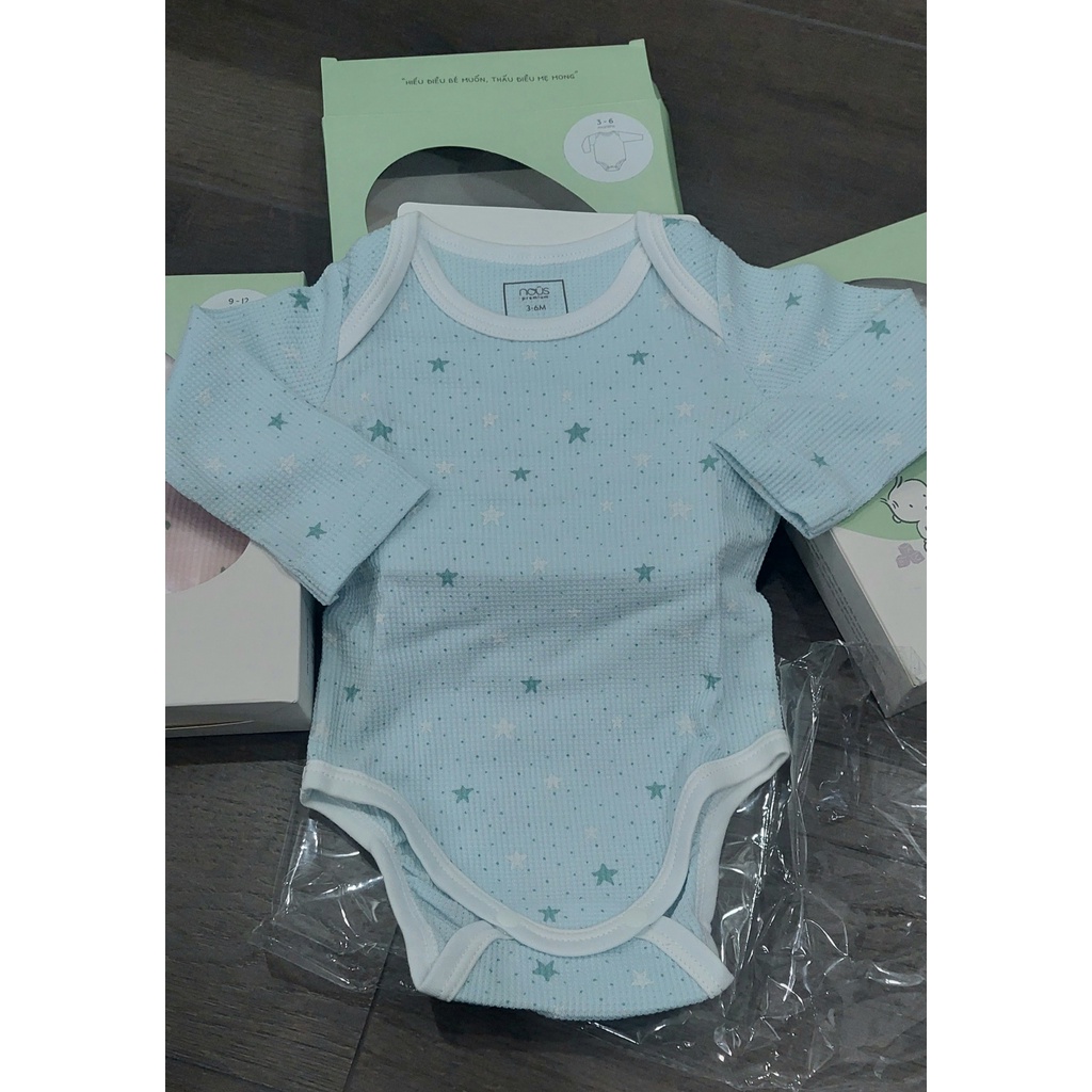 Body Chip Dài Tay Thu Đông Bé Trai, Bé Gái, Body Chip NOUS PREMIUM Cao Cấp 3M-12M