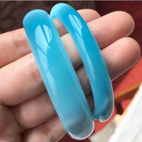 Vòng Tay Đá Opal Màu Xanh Nhạt Thời Trang Hàn Quốc Cho Nữ