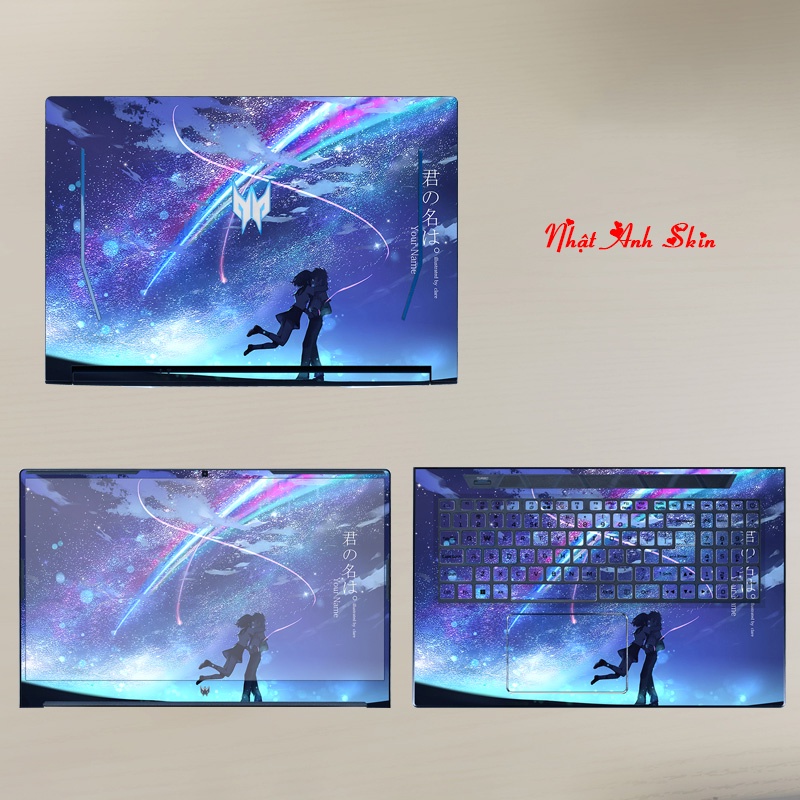 Mẫu Skin Anime Laptop Đẹp - Hình được in theo yêu cầu - đầy đủ cho các dòng máy Laptop cũ mới đều có