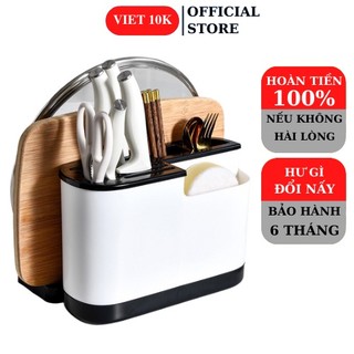 Hộp đựng đũa thìa khe cắm dao giá dựng thớt úp nắp vung nồi đa năng ống nhựa cắm dao cao cấp - bảo hành 12 tháng