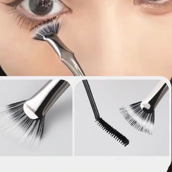 Bàn Chải Lông Mi Góc Phẳng Trang Điểm Lông Mi Lông Mày