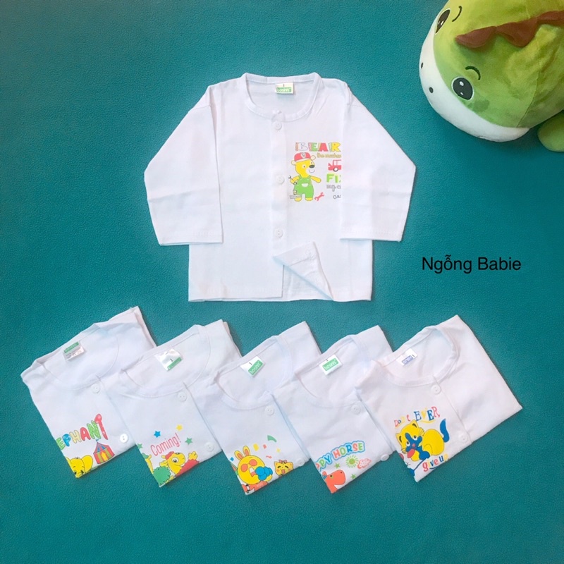 ÁO SƠ SINH MÀU TRẮNG NGẮN TAY VÀ DÀI TAY