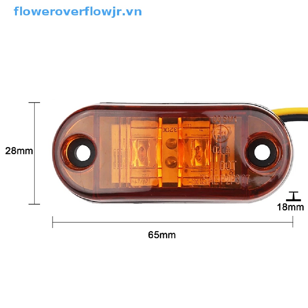 Đèn LED Cảnh Báo Hình Oval 12V 24V Chuyên Dụng Cho Xe Tải