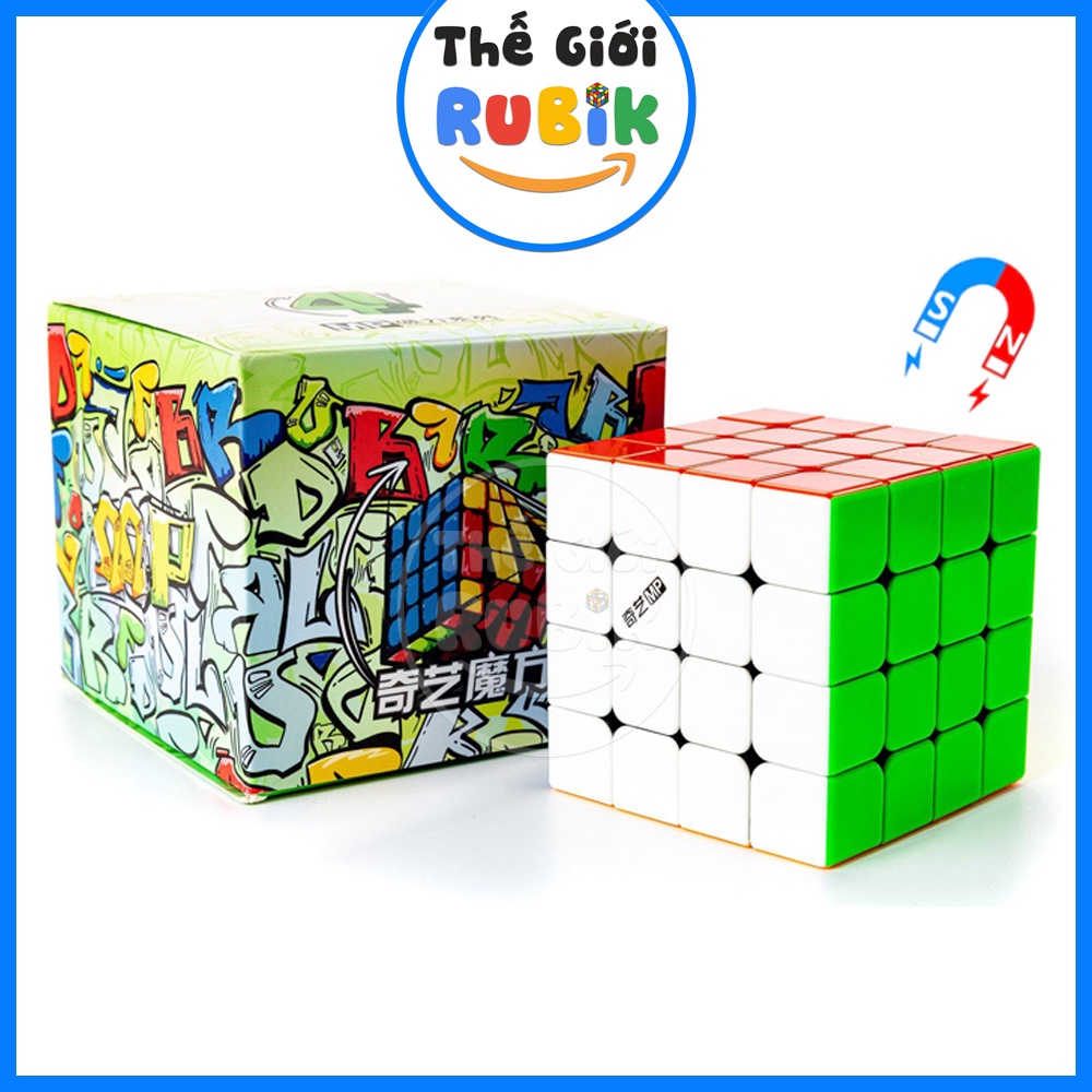 Rubik 4x4 QiYi MP 4 Magnetic Có Nam Châm Cao Cấp - Rubic 4x4x4 Stickerless Đồ Chơi Trí Tuệ | Thế Giới Rubik