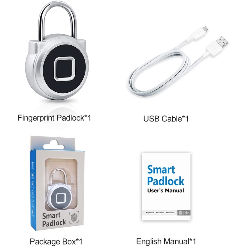 Ổ khóa vân tay chống nước Bluetooth  Khóa cửa  bảo hành chính hãng