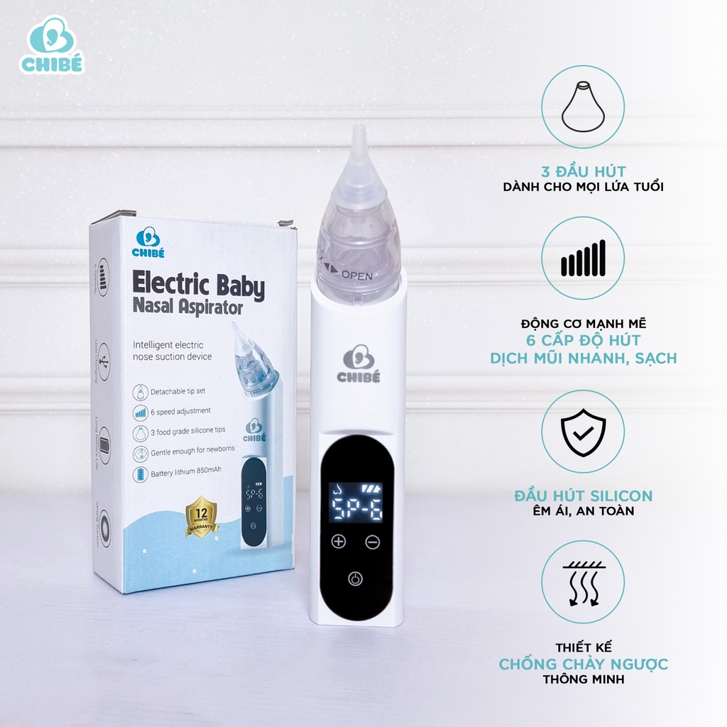 Hút mũi điện tử Chibé cho bé CB006 - Bibi Kids