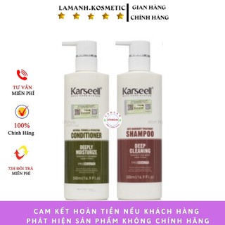 KARSEELL Cặp dầu gội xả biotin collagen Karseell maca chống rụng sạch gàu, ngăn gàu phục hồi hư tổn siêu mềm mượt