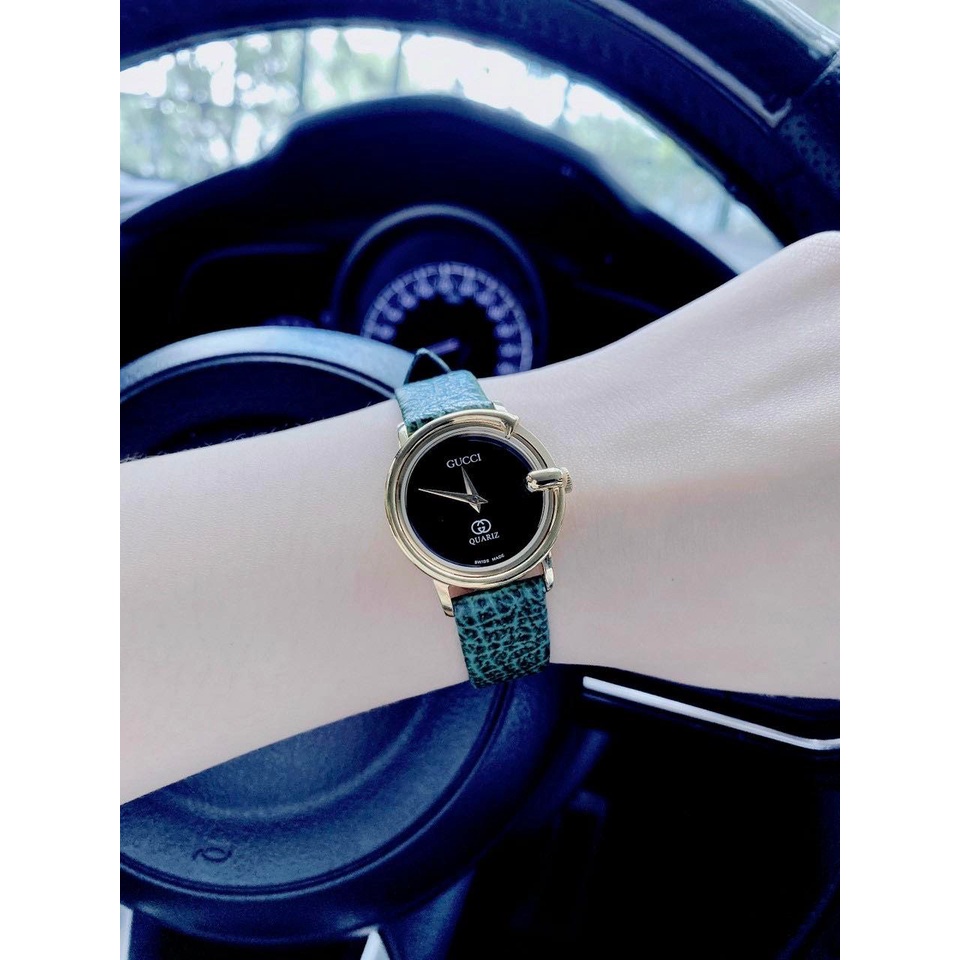 ĐỒNG HỒ NỮ GUCCI LADY WATCH BLACK - Khung thép - máy quazt- 28mm -BẢO HÀNH 24 tháng