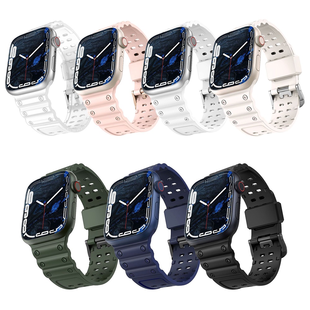 Dây Đeo Tay Bằng TPU 45mm 44mm 42mm 41mm 40mm 49mm Cho iwatch UItra 8 7 6 5 4 3 SE