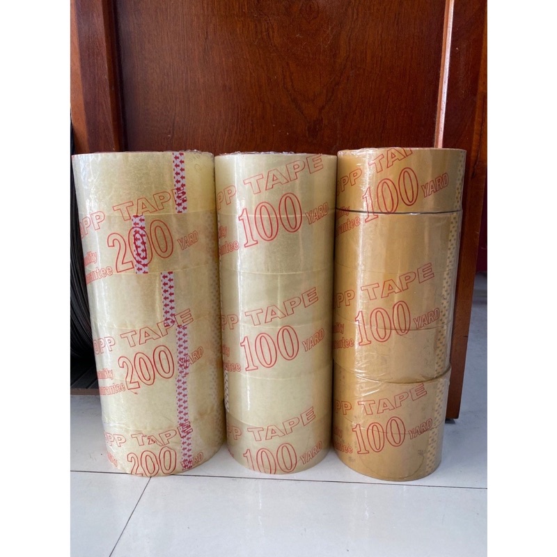 Băng keo trong, đục, loại 100YARD,120 YARD , băng keo dán thùng, gói hàng siêu dính, siêu chắc chắn