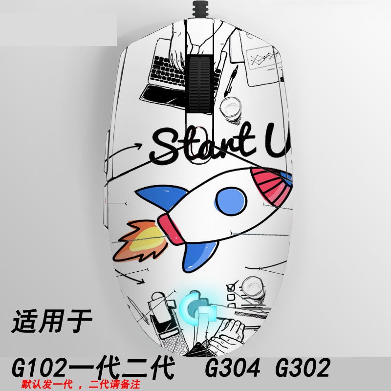 LOGITECH Bộ Miếng Dán Trang Trí Chống Trượt Và Mồ Hôi Cho Giày Trượt Patin G102 / G304 / G302