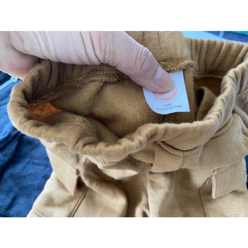 Quần nỉ lót bông cho bé trai 3m-18m