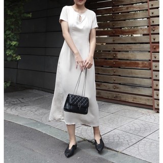 Váy lụa suông dáng dài vin dress | flanh