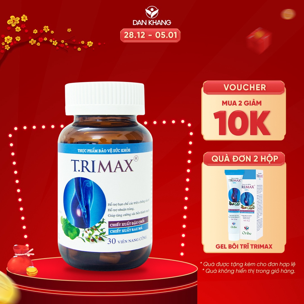 Viên Uống Hỗ Trợ Co Thắt Búi Trĩ Trimax Hủ 30 Viên Nguyên Liệu Từ Thiên Nhiên