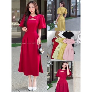 Đầm Nơ Trước Dài