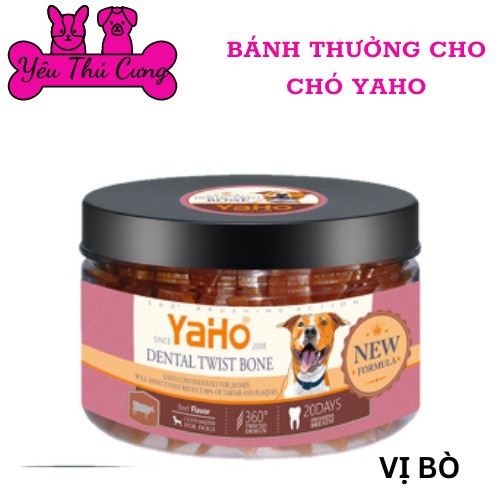 Xương gặm cho chó Yaho giúp cún bổ sung canxi, xương gặm sạch răng cho chó con và chó lớn-YÊU THÚ CƯNG