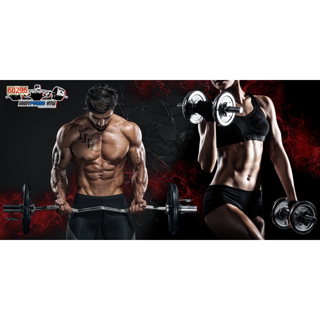Tranh decal dán tường trang trí phòng tập GYM