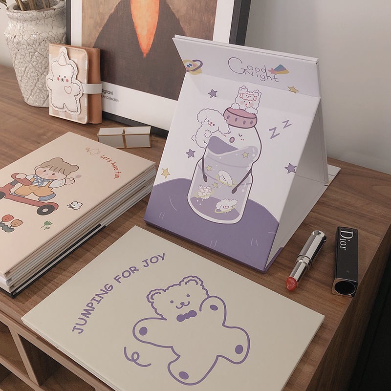 Gương trang điểm gấp gọn tiện dụng gương mỹ phẩm để bàn gương gấp gọn cầm tay/Gương bỏ túi mỹ phẩm n