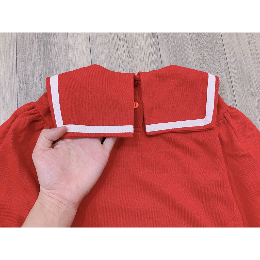 Váy nỉ da cá thêu hình thỏ cho bé gái VMI006