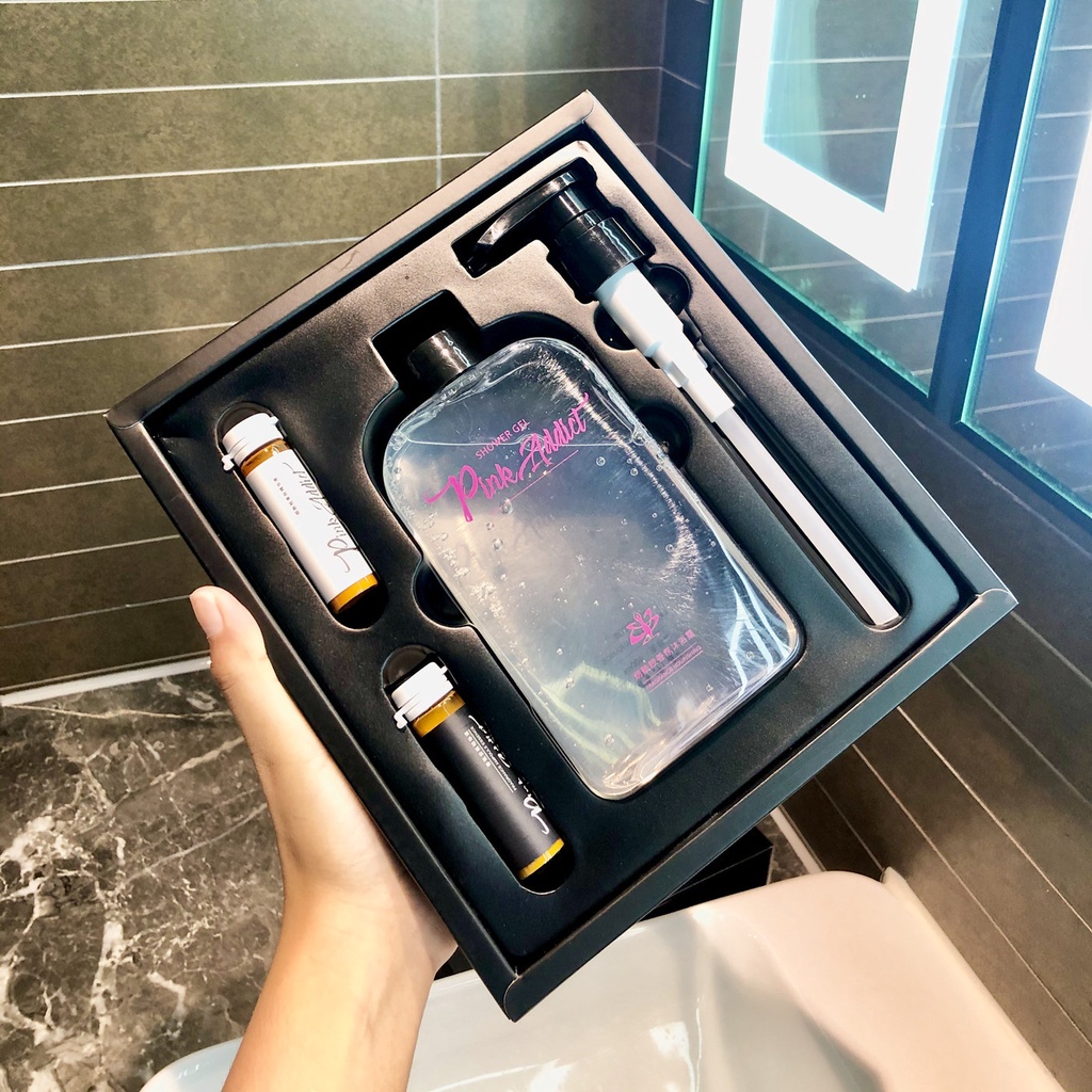 Sữa tắm nước hoa 𝐏𝐈𝐍𝐊 𝐀𝐃𝐃𝐈𝐂𝐓 sữa tắm tự pha DIY Perfume Shower Gel Hương thơm quyến rũ và bí ẩn Lưu hương ltận 8 tiếng