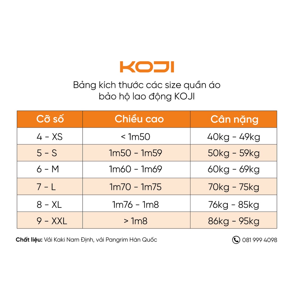 Bộ quần áo bảo hộ lao động KJ215 màu nâu đất