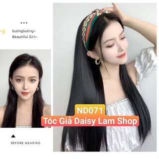 TÓC GIẢ U 3/4 ĐẦU CÀI BĂNG ĐÔ THỜI TRANG ND071