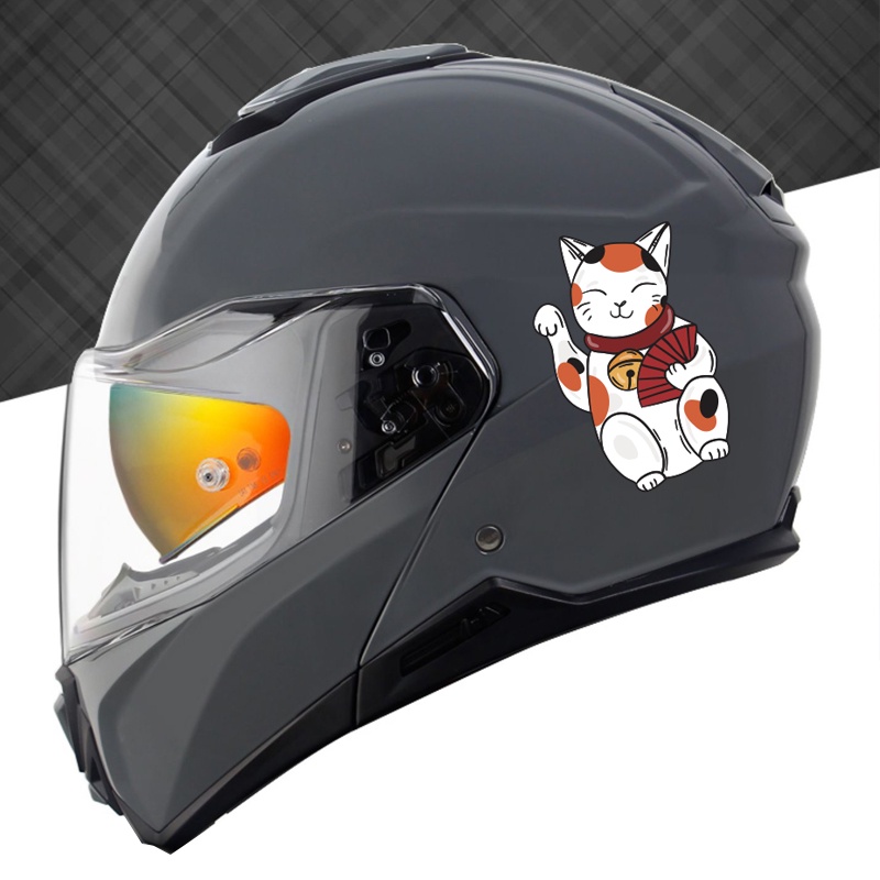 Miếng Dán Trang Trí Xe Hơi Chống Thấm Nước Hình Mèo Năm Mới Dễ Thương