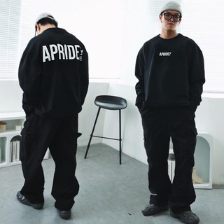 Áo Sweater Basic logo Apride bigsize, oversize, unisex, form boxy ( từ 55kg- 110kg )