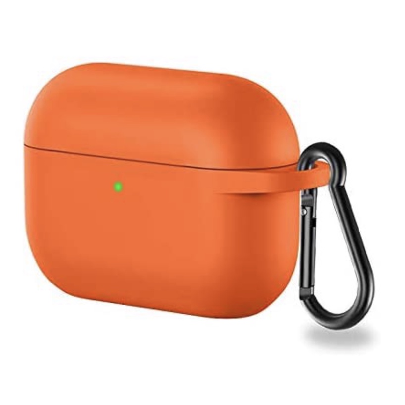 Vỏ Bảo Vệ Hộp Sạc Tai Nghe Kết Nối Bluetooth Bằng Silicon Kèm Móc Khóa Tiện Dụng Cho Airpods Pro, Pro 2