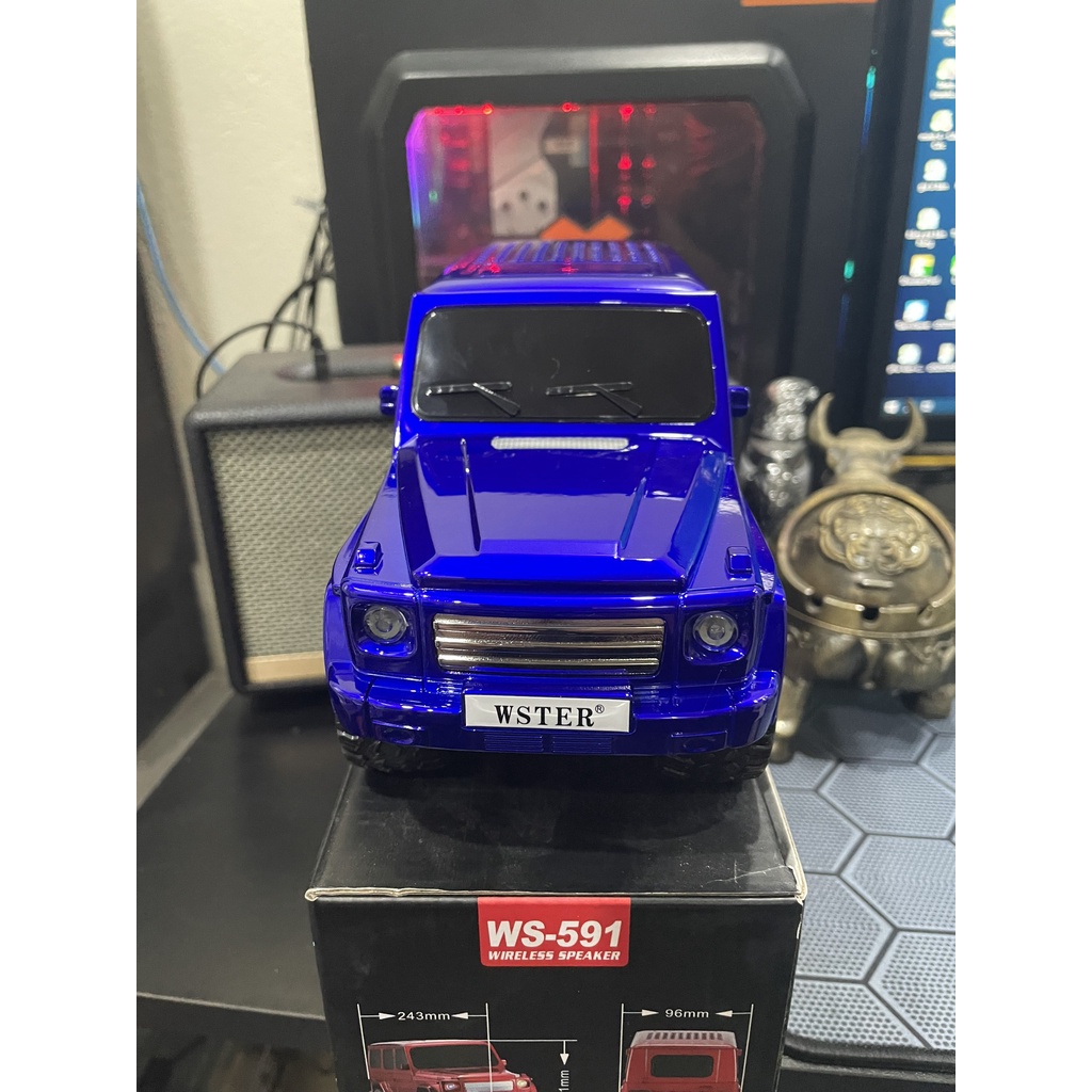 Loa Bluetooth hình dáng Xe Hơi G63 có đèn led gắn trong trang trí gọc làm việc học tập