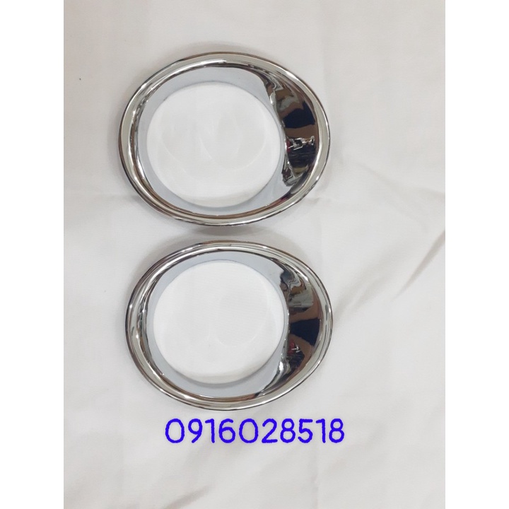 Ốp đèn gầm, đèn sương mù trước xe Toyota Innova 2012-2016 mạ Crom sáng bóng, ốp xi mạ xe o to
