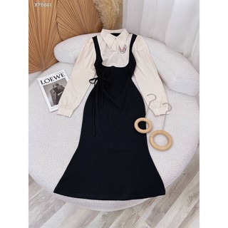 ĐẦM POLO MIDI RÚT EO