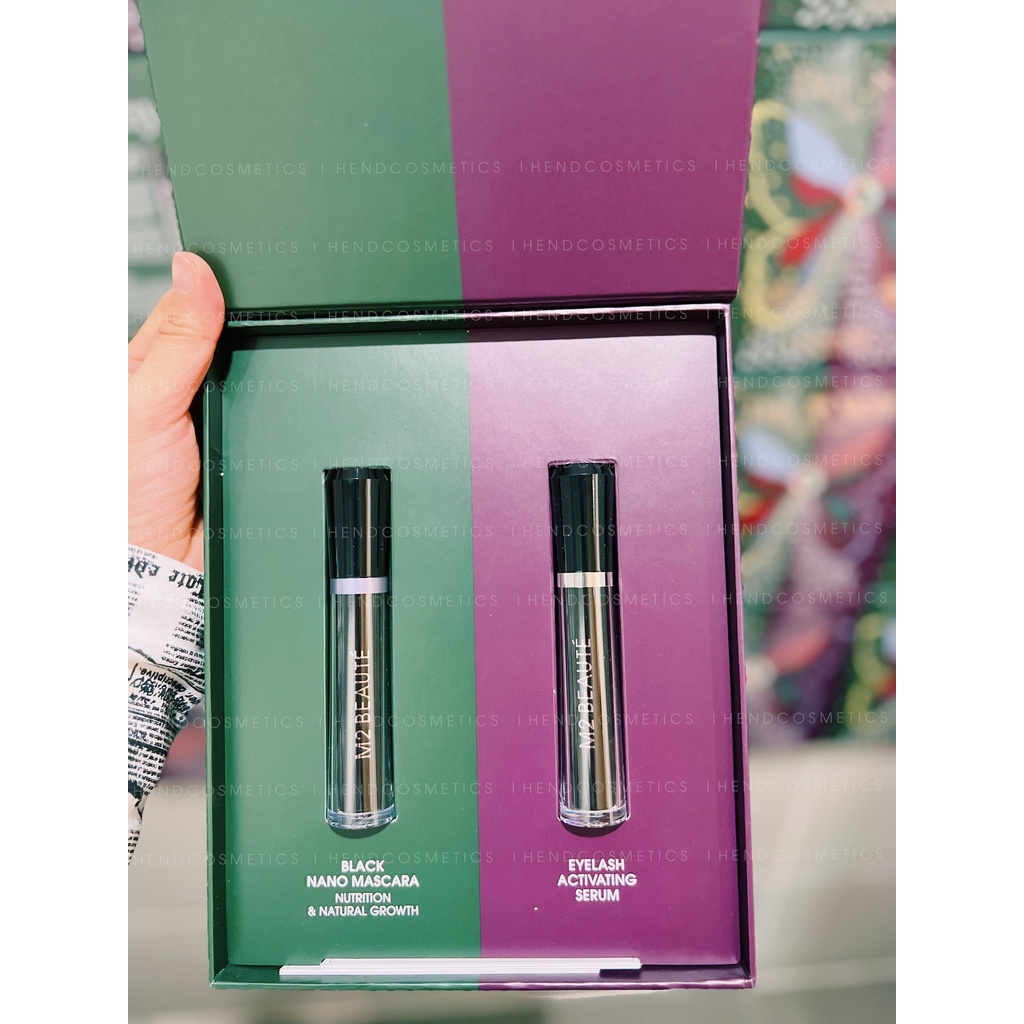 Set serum mọc mi và mascara dưỡng mi M2 Beaute Day & Night Beauty Set