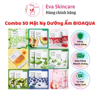 Mặt nạ giấy dưỡng ẩm serum trái cây combo 50 miếng - eva skincare