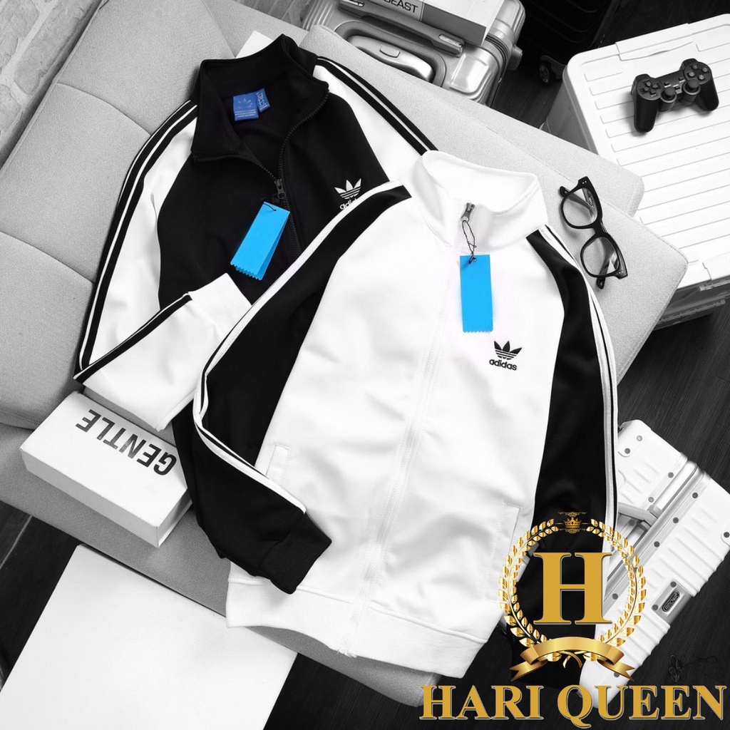 Áo khoác thể thao 3 sọc logo ADD chất nỉ bông dày dặn HARIQUEEN