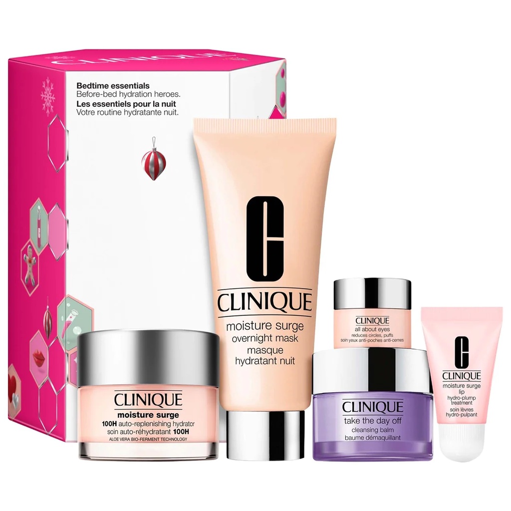 Set dưỡng da ban đêm CLINIQUE Bedtime Essentials Skincare Set